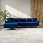 Mid Century Modern Samt Ecksofa