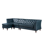 Kestrel modernes modulares Chesterfield-Schnittsofa aus Kunstleder von Furniture of America