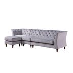 Kestrel modernes modulares Chesterfield-Schnittsofa aus Kunstleder von Furniture of America