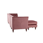 Kestrel modernes modulares Chesterfield-Schnittsofa aus Kunstleder von Furniture of America