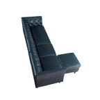 Kestrel modernes modulares Chesterfield-Schnittsofa aus Kunstleder von Furniture of America