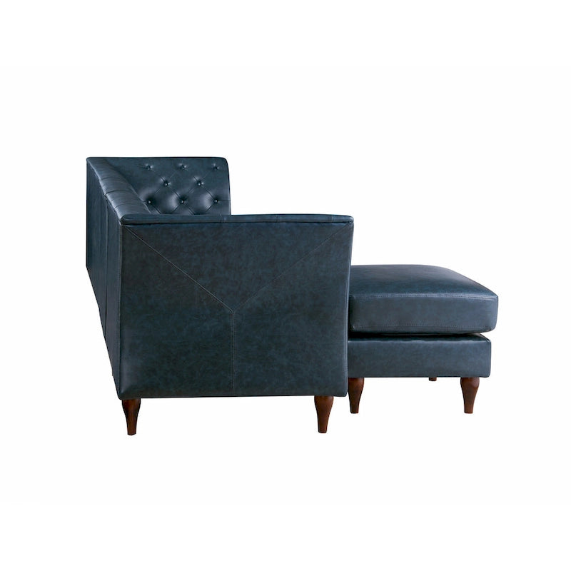 Kestrel modernes modulares Chesterfield-Schnittsofa aus Kunstleder von Furniture of America