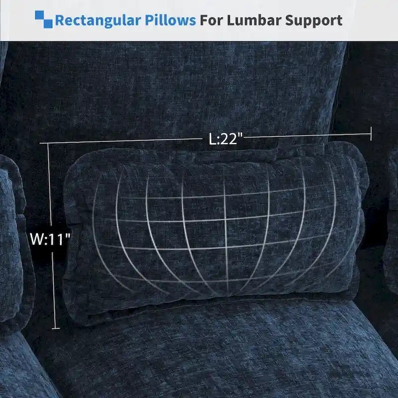 Modernes U-förmiges Sektionalsofa mit TaillenkissenSchlafsofa mit Chaiselongue