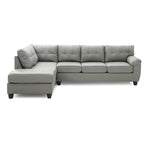 Gallant 111 Zoll B 2-teiliges L-förmiges Ecksofa aus Kunstleder – 78L x 111B x 32H