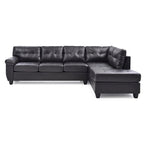 Gallant 111 Zoll B 2-teiliges L-förmiges Ecksofa aus Kunstleder – 78L x 111B x 32H