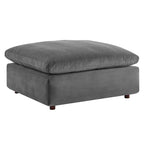 Commix Daunengefülltes, überfülltes Samt-Ecksofa, 7-teilig