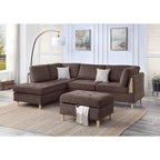 Poundex Furniture Chenille 3-teiliges Sektionssofa