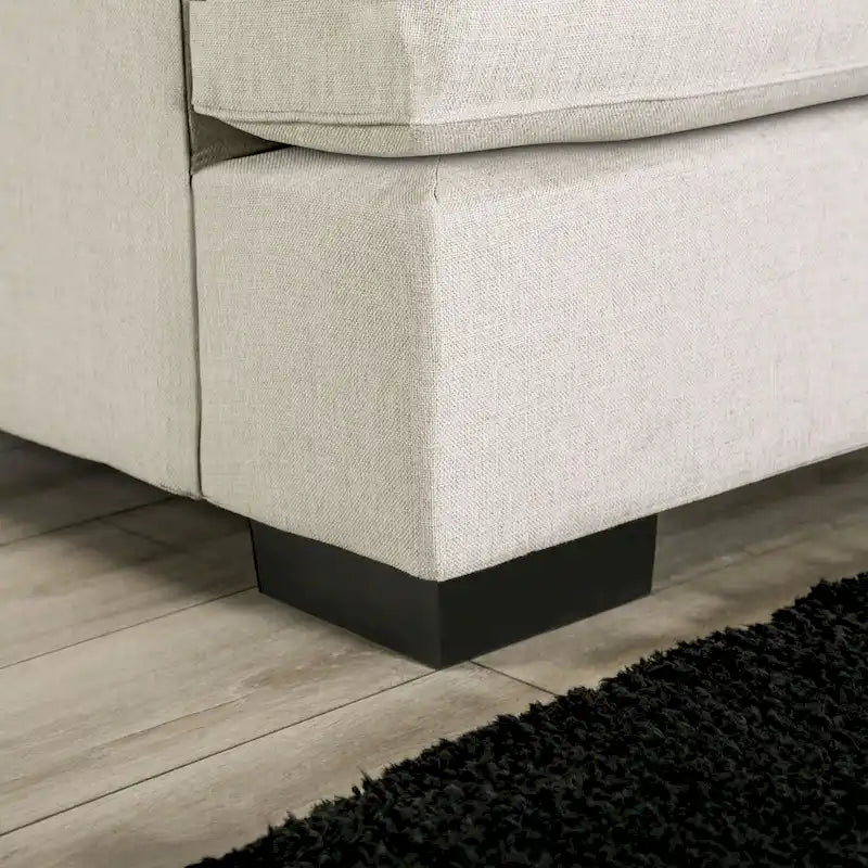 Ilka Übergangs-Chenille Ecksofa mit ausgestellten Armlehnen von Furniture of America
