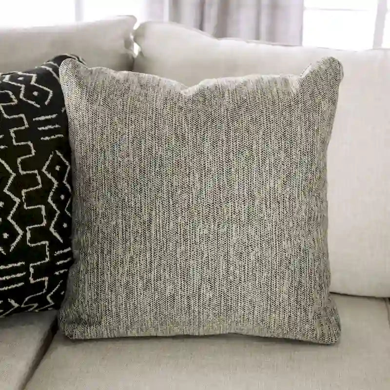 Ilka Übergangs-Chenille Ecksofa mit ausgestellten Armlehnen von Furniture of America