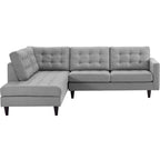 2-teiliges Polster-Ecksofa mit linksseitigem Abschlusselement