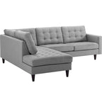 2-teiliges Polster-Ecksofa mit linksseitigem Abschlusselement