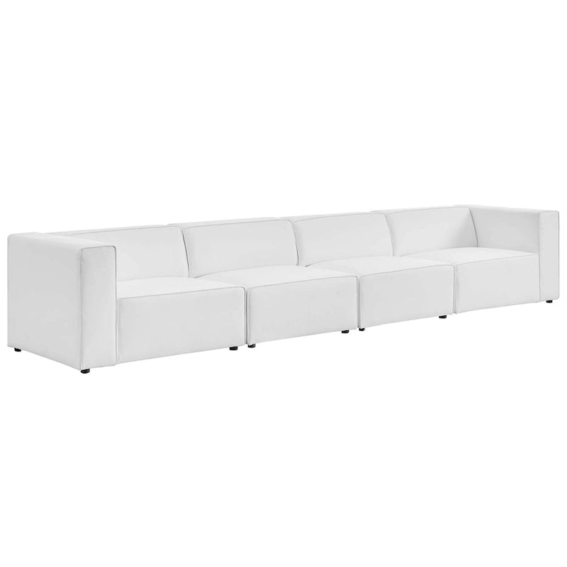 Mingle Veganes Leder, 4-teiliges Ecksofa