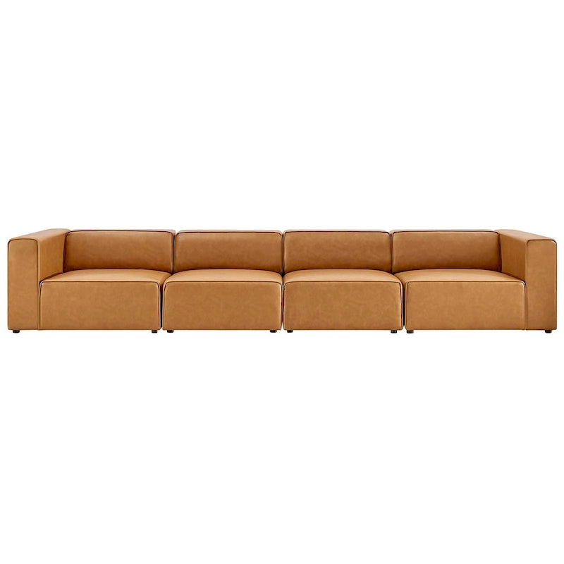 Mingle Veganes Leder, 4-teiliges Ecksofa