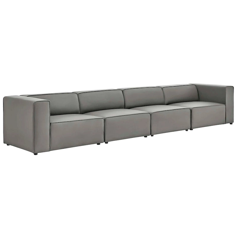 Mingle Veganes Leder, 4-teiliges Ecksofa