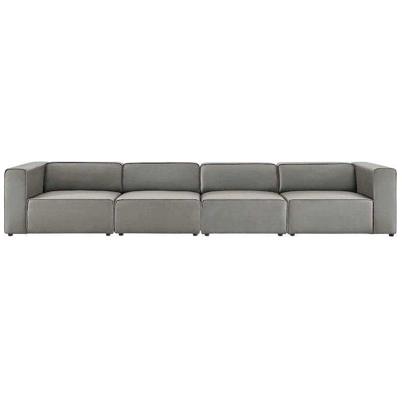 Mingle Veganes Leder, 4-teiliges Ecksofa