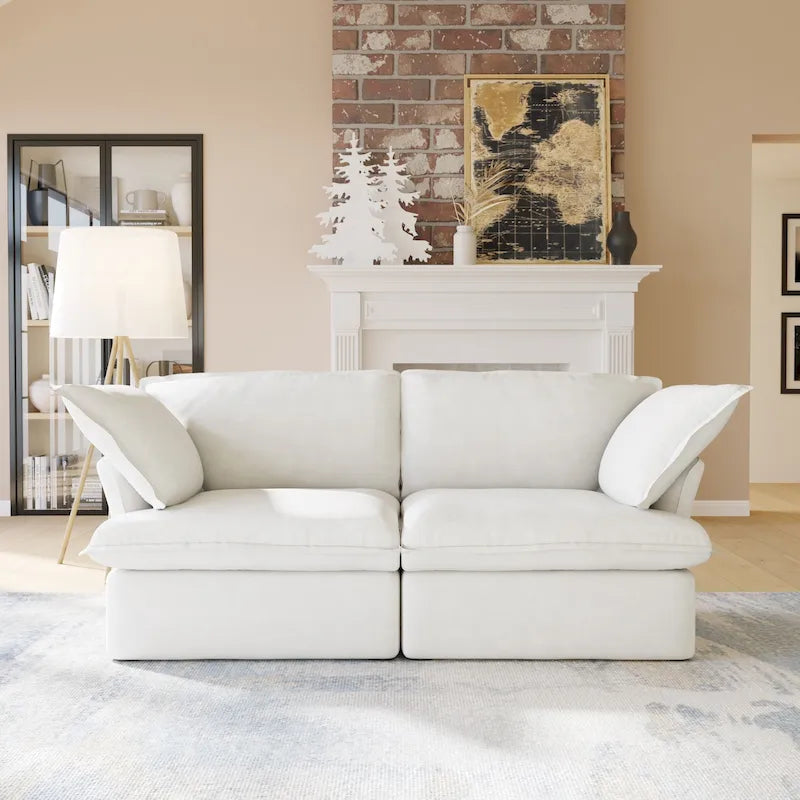 Velvet Sektionssofa Modern Polster Sofa für Wohnzimmer