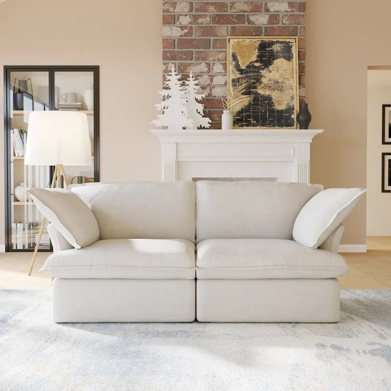 Velvet Sektionssofa Modern Polster Sofa für Wohnzimmer