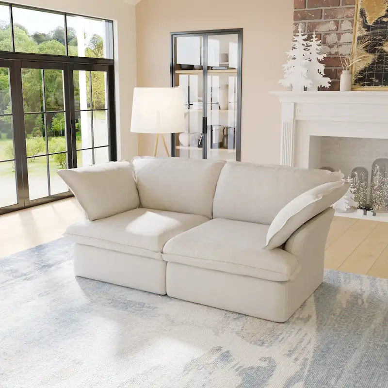 Velvet Sektionssofa Modern Polster Sofa für Wohnzimmer