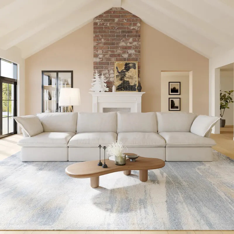 Velvet Sektionssofa Modern Polster Sofa für Wohnzimmer