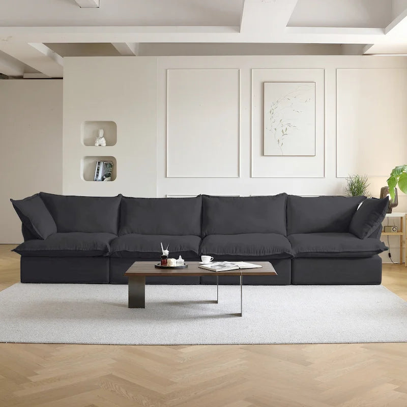 Velvet Sektionssofa Modern Polster Sofa für Wohnzimmer