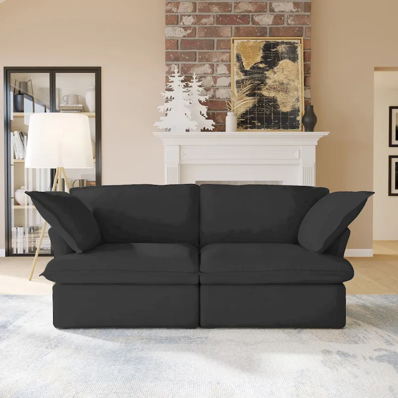 Velvet Sektionssofa Modern Polster Sofa für Wohnzimmer