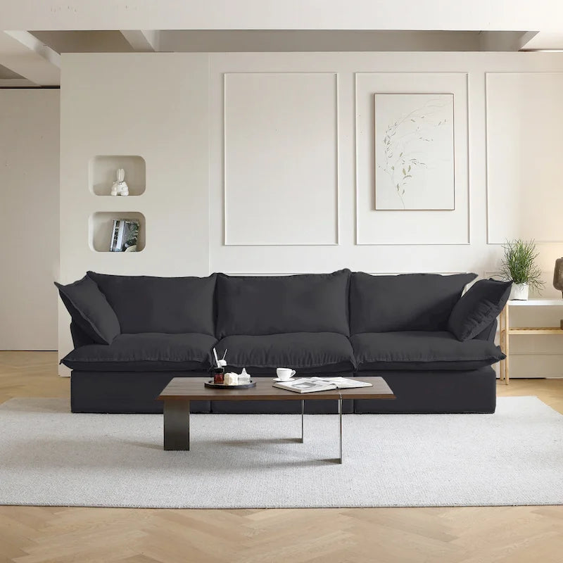 Velvet Sektionssofa Modern Polster Sofa für Wohnzimmer