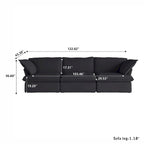 Velvet Sektionssofa Modern Polster Sofa für Wohnzimmer