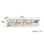 Velvet Sektionssofa Modern Polster Sofa für Wohnzimmer