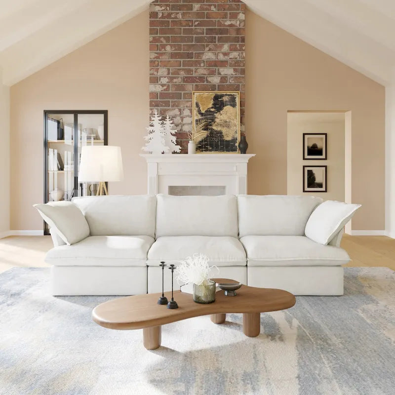 Velvet Sektionssofa Modern Polster Sofa für Wohnzimmer