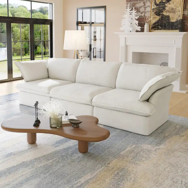 Velvet Sektionssofa Modern Polster Sofa für Wohnzimmer