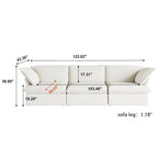 Velvet Sektionssofa Modern Polster Sofa für Wohnzimmer