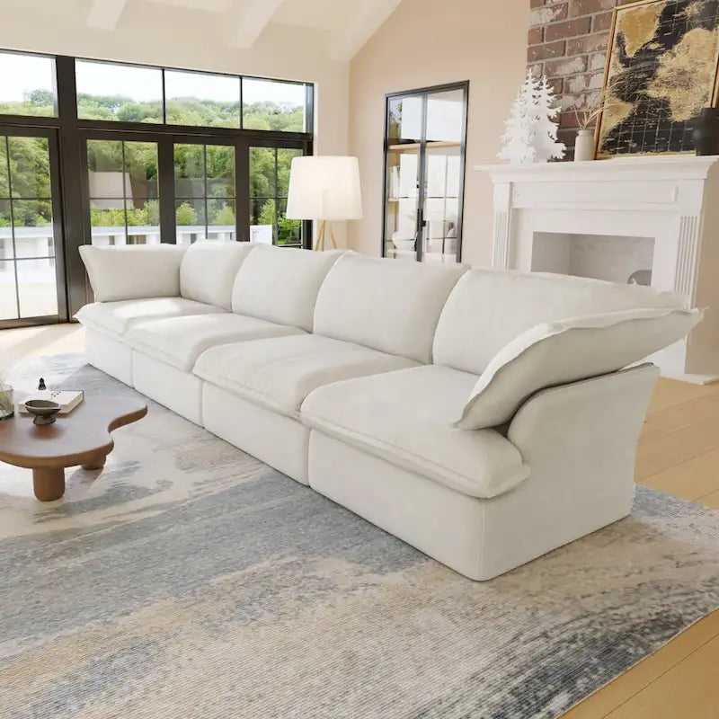 Velvet Sektionssofa Modern Polster Sofa für Wohnzimmer