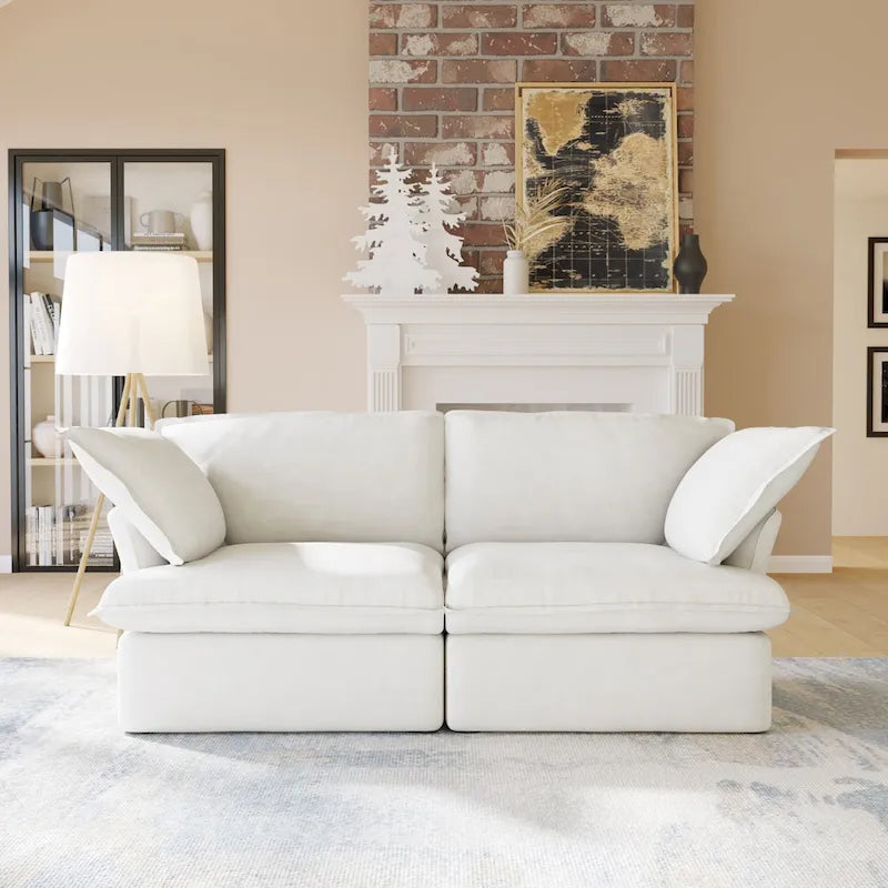 Velvet Sektionssofa Modern Polster Sofa für Wohnzimmer