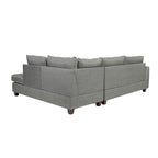 3-teiliges Stoff-Ecksofa