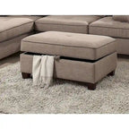3-teiliges Stoff-Ecksofa