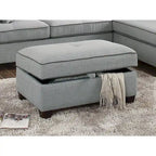 3-teiliges Stoff-Ecksofa