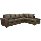 Porsche Ecksofa aus italienischem Vollnarbenleder - 36,5 x 116 x 37
