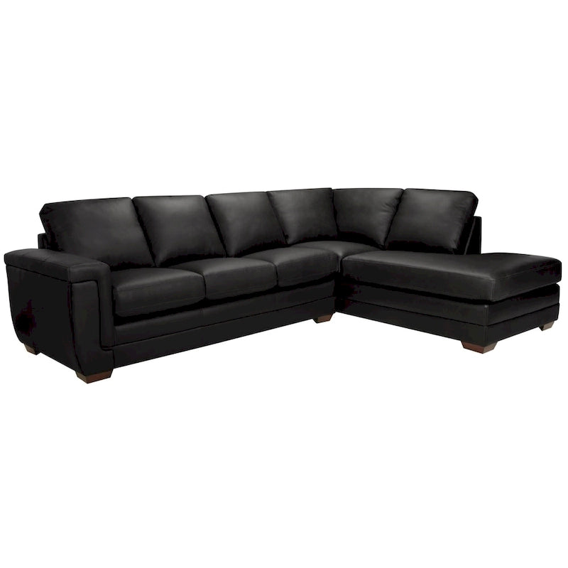 Porsche Ecksofa aus italienischem Vollnarbenleder - 36,5 x 116 x 37