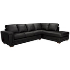 Porsche Ecksofa aus italienischem Vollnarbenleder - 36,5 x 116 x 37