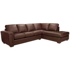 Porsche Ecksofa aus italienischem Vollnarbenleder - 36,5 x 116 x 37