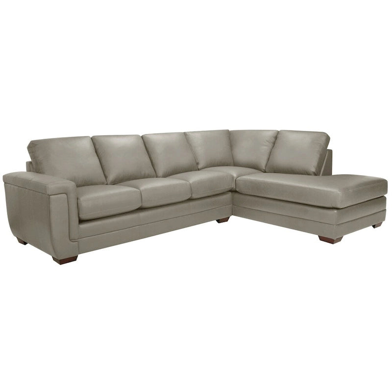 Porsche Ecksofa aus italienischem Vollnarbenleder - 36,5 x 116 x 37