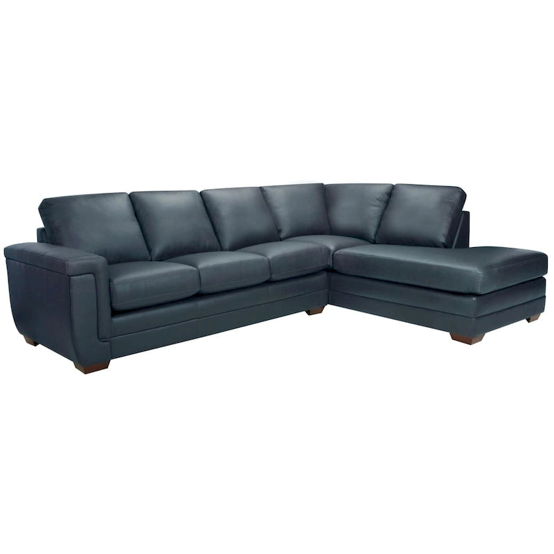 Porsche Ecksofa aus italienischem Vollnarbenleder - 36,5 x 116 x 37
