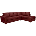 Porsche Ecksofa aus italienischem Vollnarbenleder - 36,5 x 116 x 37