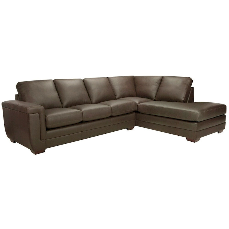 Porsche Ecksofa aus italienischem Vollnarbenleder - 36,5 x 116 x 37