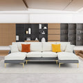 Ouyessir U-förmiges 4-Sitzer-Ecksofa mit doppelter Chaiselongue