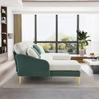Ouyessir U-förmiges 4-Sitzer-Ecksofa mit doppelter Chaiselongue
