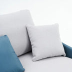 Ouyessir U-förmiges 4-Sitzer-Ecksofa mit doppelter Chaiselongue