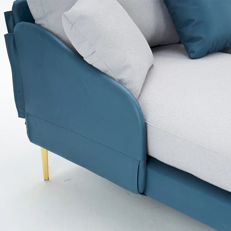 Ouyessir U-förmiges 4-Sitzer-Ecksofa mit doppelter Chaiselongue