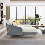 Ouyessir U-förmiges 4-Sitzer-Ecksofa mit doppelter Chaiselongue