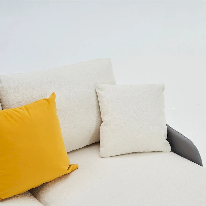 Ouyessir U-förmiges 4-Sitzer-Ecksofa mit doppelter Chaiselongue